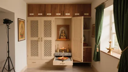 Pooja Room Wardrobe Designs: 5 Smart Ideas