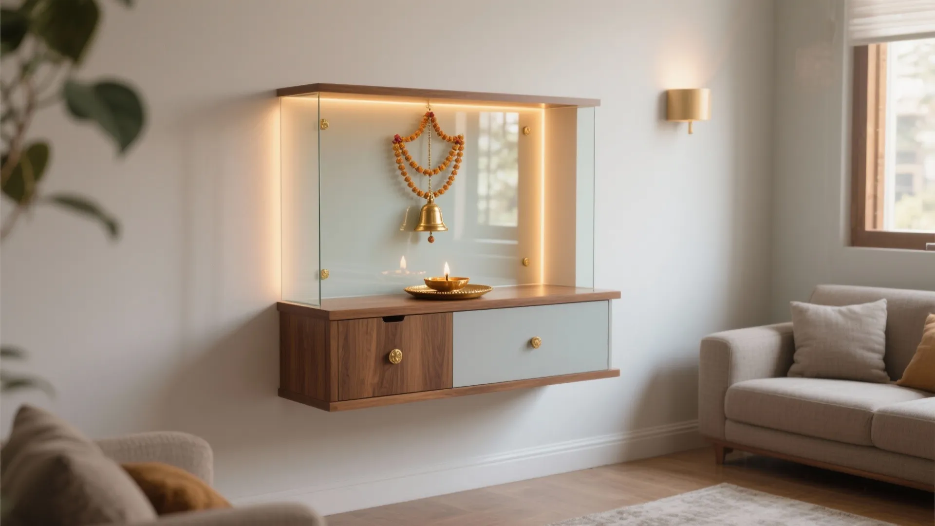5 Wall‑Mounted Pooja Unit Designs For Small Homes: Five smart, space‑saving mandir ideas I use in real projects—warm, practical, and Vastu‑aware.