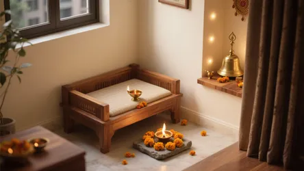 5 Wooden Pooja Chowki Designs for Small Homes