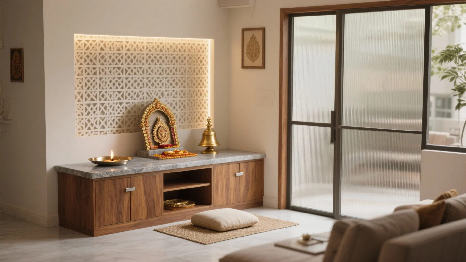 5 Pooja Hall Design Ideas for Small Homes: A senior interior designer’s personal guide to modern, compact, and Vastu-smart pooja hall design—grounded in real projects and practical budgets