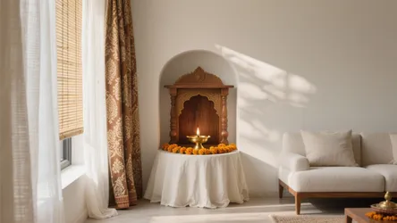 5 Pooja Room Curtain Ideas for Calm, Light, and Privacy