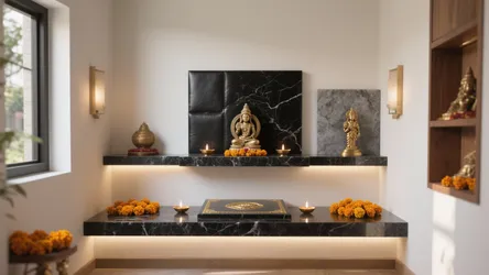 5 Pooja Room Granite Design Ideas