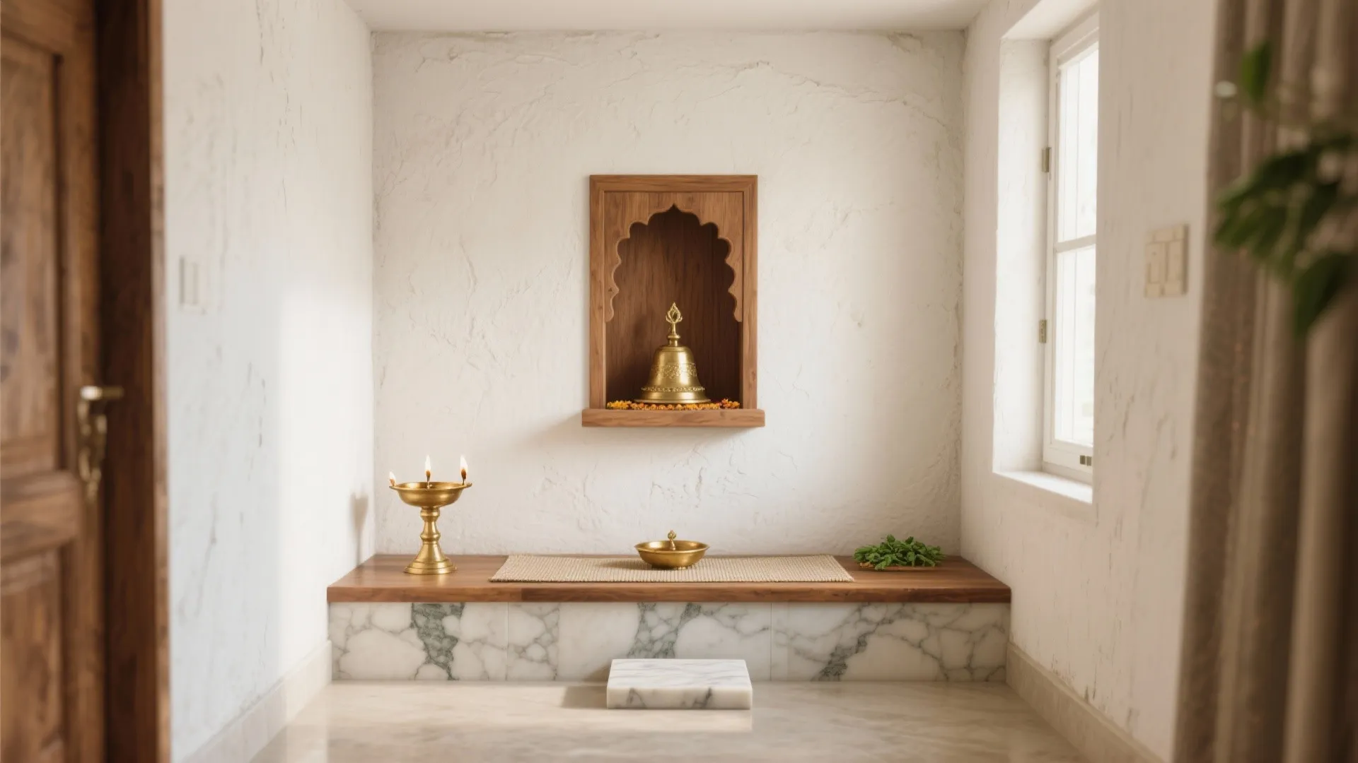 5 Pooja Room Painting Design Ideas That Feel Sacred: As a senior interior designer, here are my 5 proven, space-smart pooja room painting design ideas—grounded in real projects, color psychology, and practical maintenance.