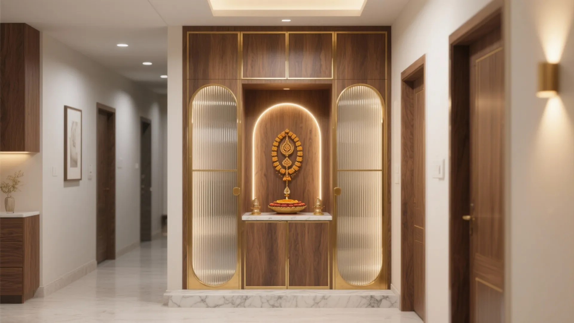 5 Pooja Room Front Design Ideas You’ll Love: Small space, big serenity: my field-tested ways to style the pooja room entrance with light, texture, and calm.