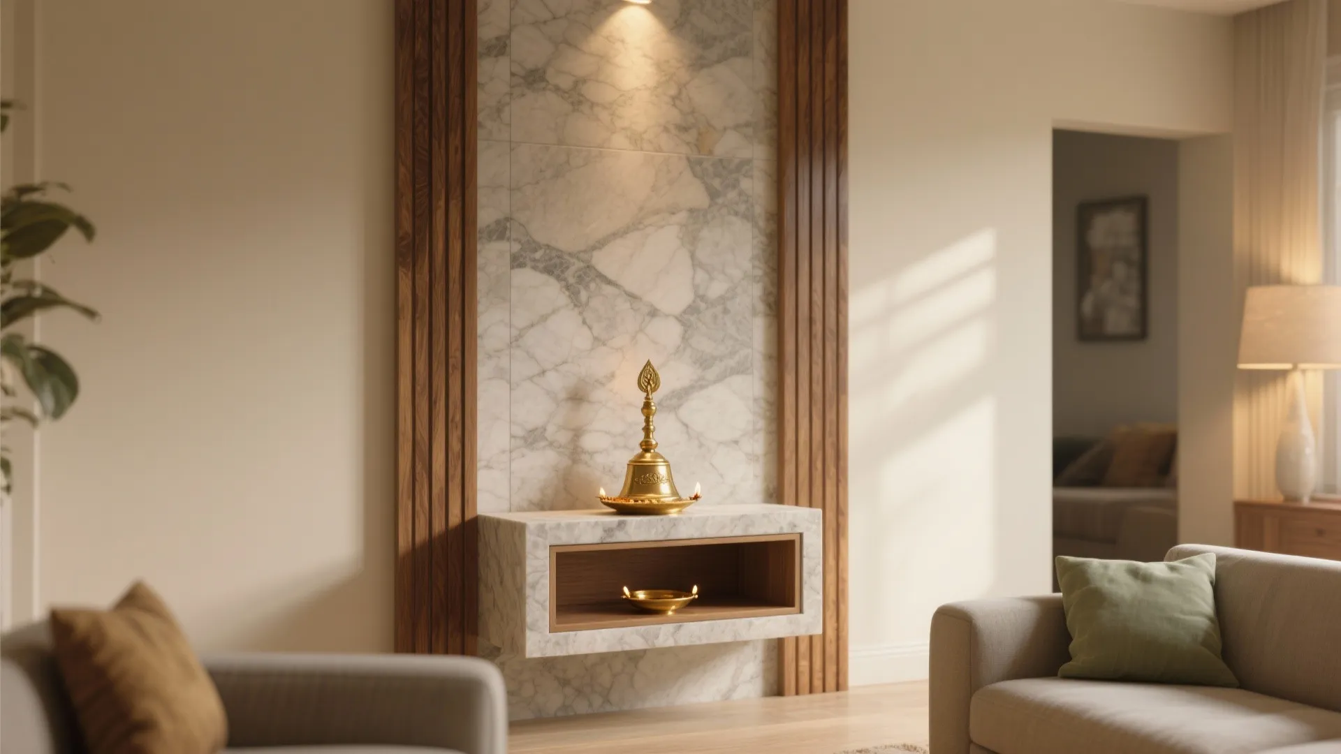 5 Background Decoration for Pooja Ideas That Work: A senior interior designer’s small-space guide to pooja backdrops—materials, lighting, layout, and budgets that feel sacred every day