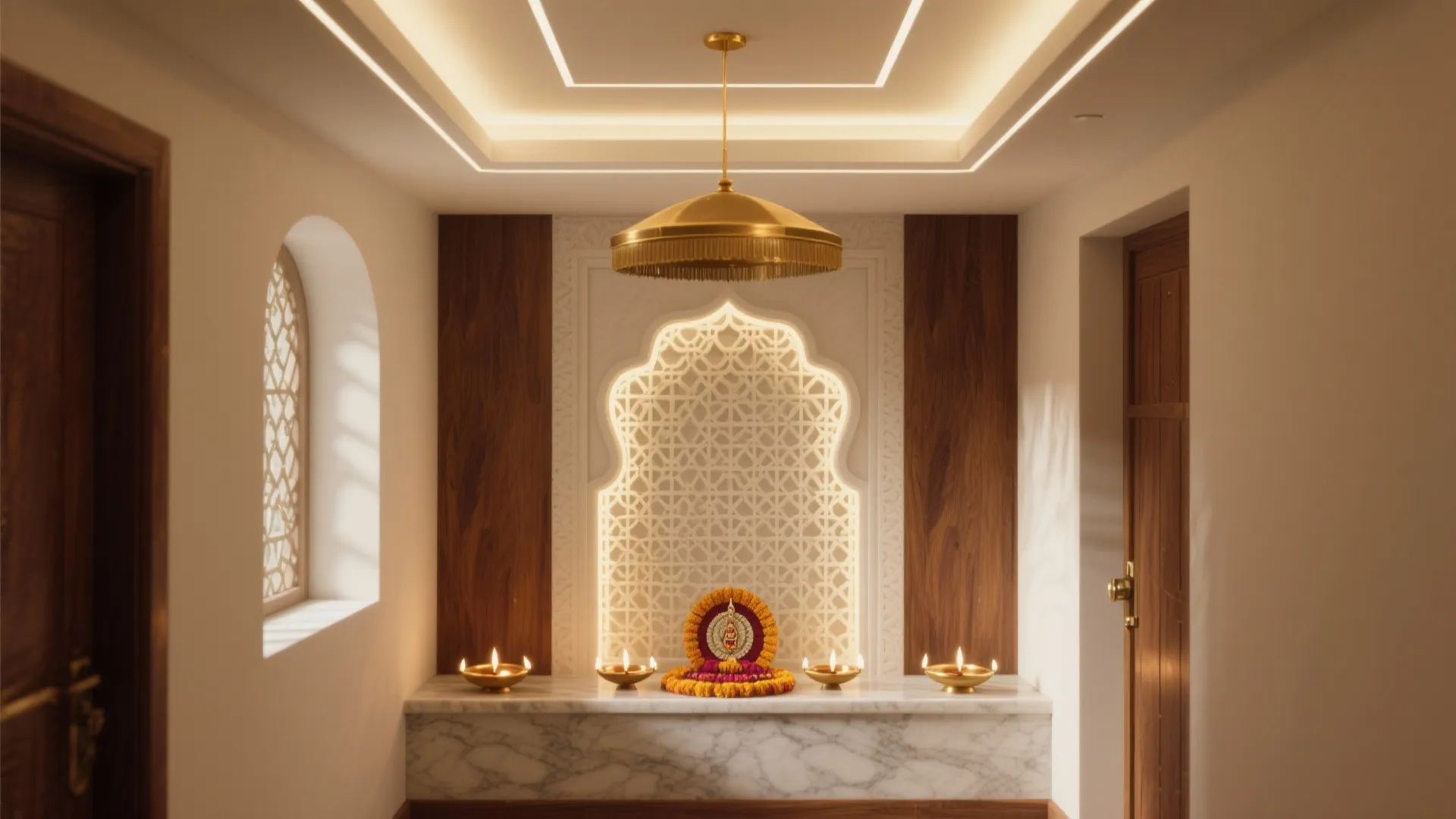 5 pooja room down ceiling design ideas: A senior interior designer’s guide to five down ceiling ideas that make small pooja rooms feel serene, taller, and truly sacred—backed by real projects and smart budgeting.