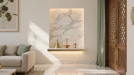 5 Pooja Room Tiles Design Ideas That Elevate Small Spaces