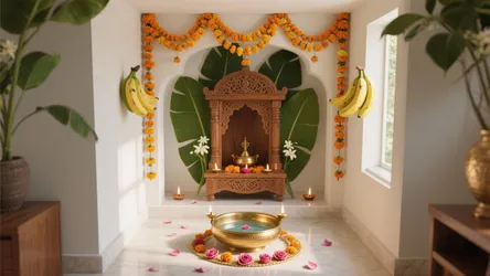 5 Flower Decoration Ideas for Pooja at Home