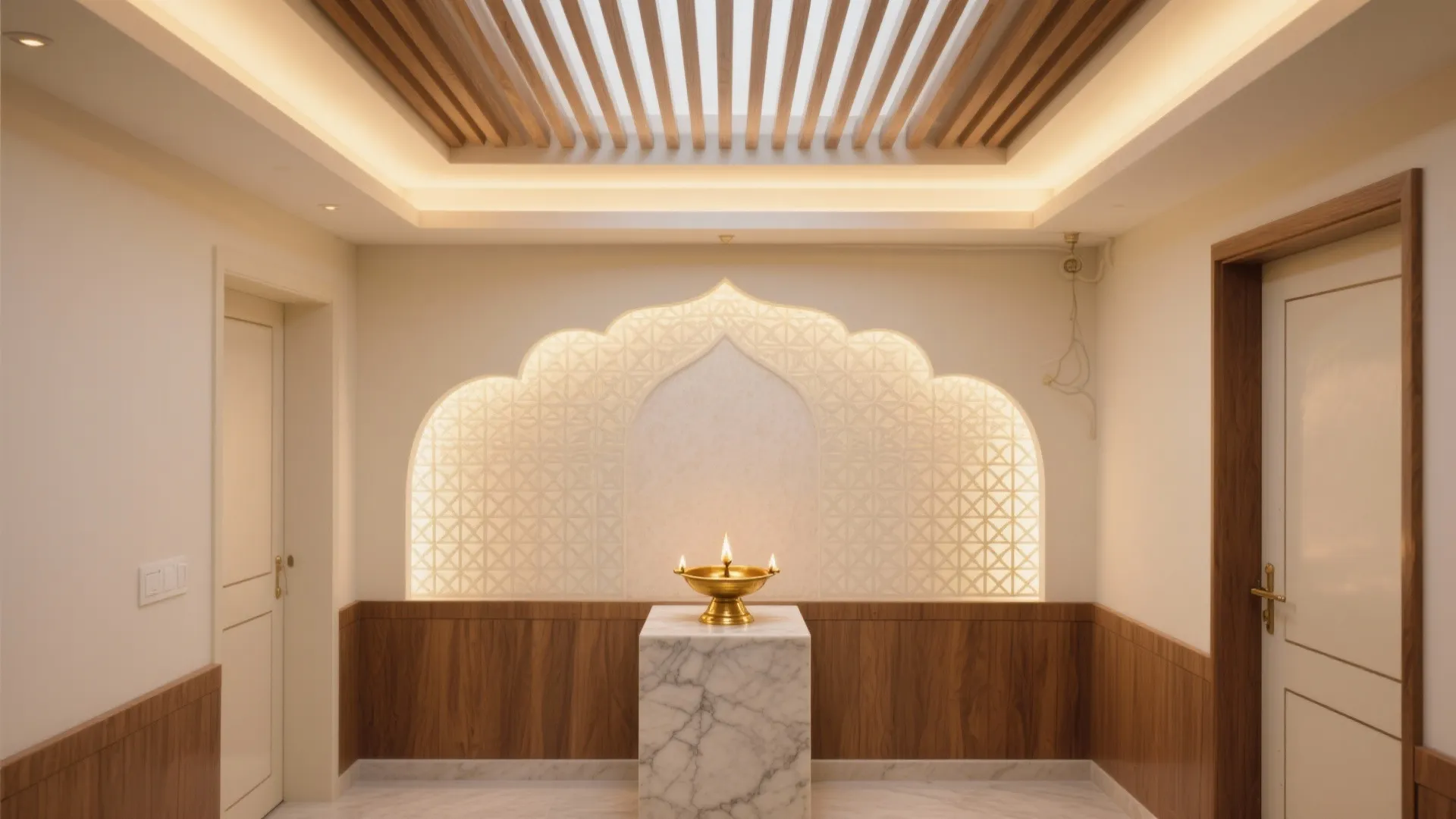 5 Pooja Room False Ceiling Designs for Small Homes