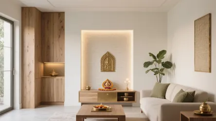 5 Pooja Shelf Ideas in Living Room