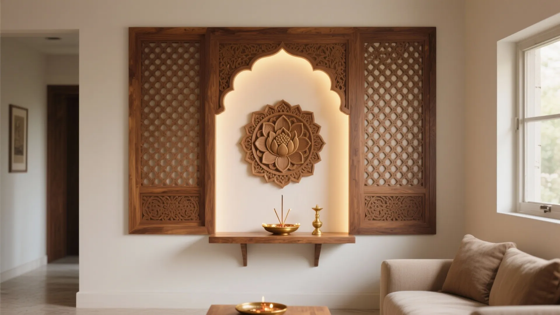 5 Wood Carving Designs for Pooja Room: Small sanctum, big soul: my favorite handcrafted ideas