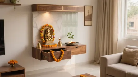 5 Pooja Room Decor Ideas at Home (Designer Tips)