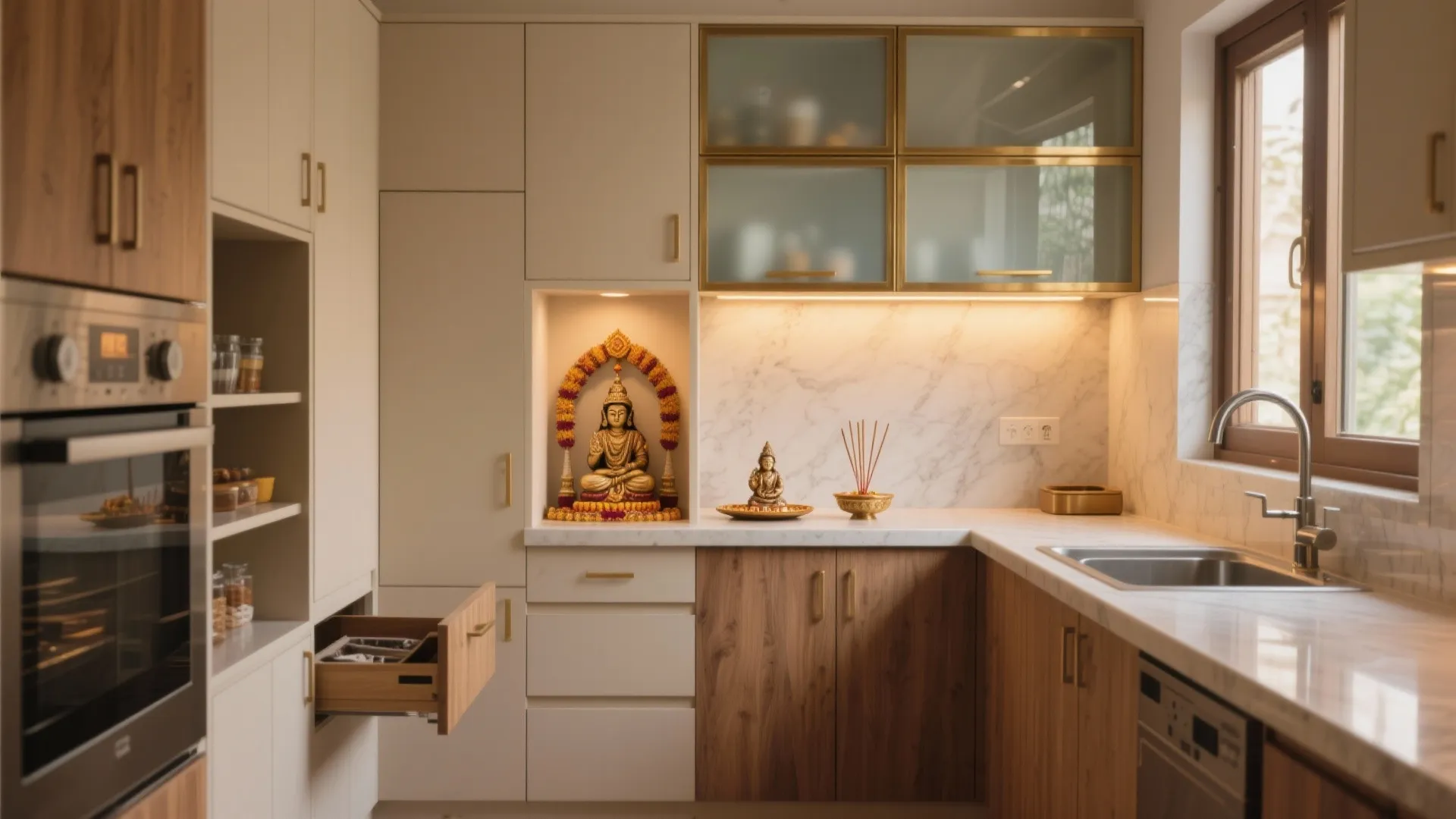 Pooja Room in Kitchen Designs: 5 Inspired Ways