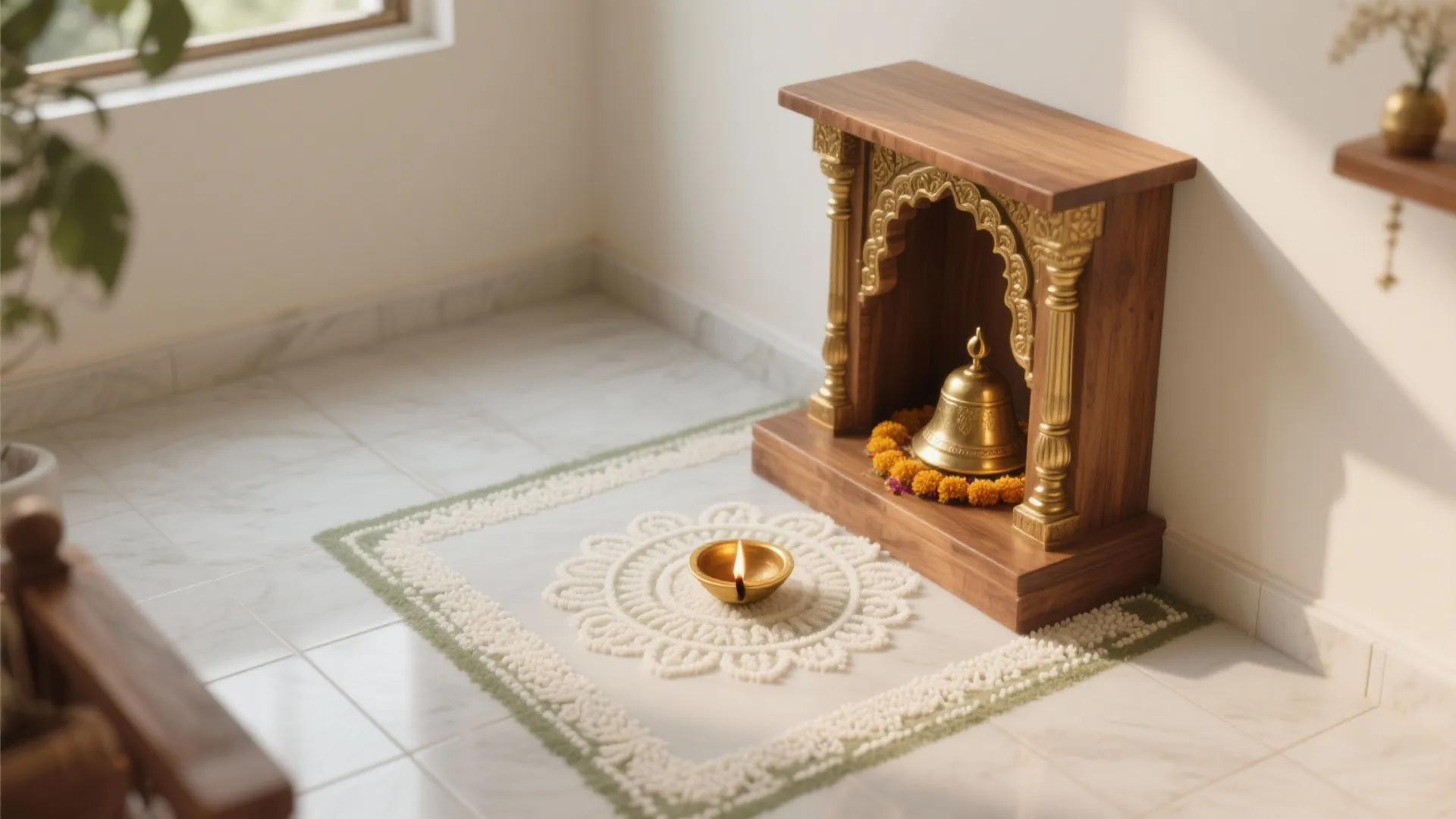 5 Simple Pooja Room Kolam Designs: A senior designer’s friendly guide to tiny pooja nooks, easy kolam patterns, and calm rituals at home