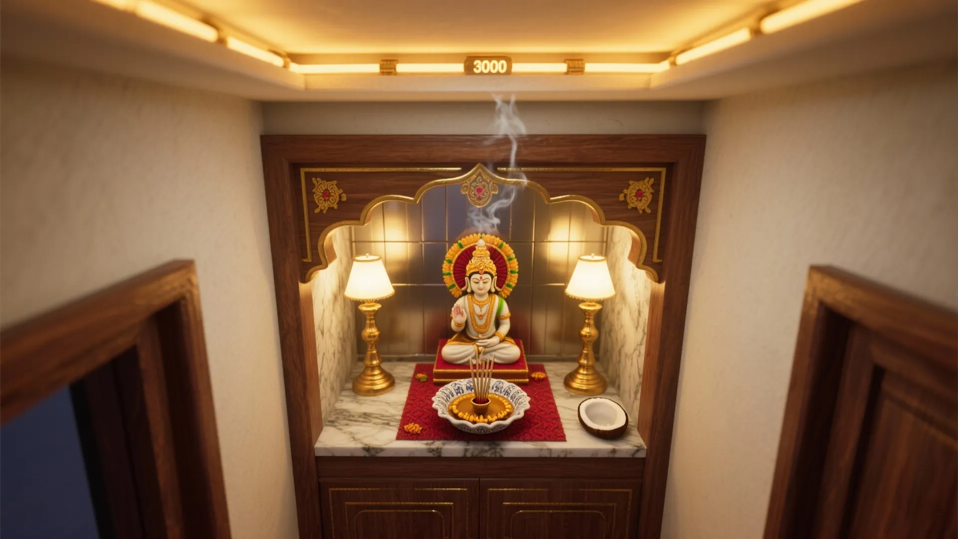 Idea 5: Layer light, scent, and sound for a temple feel