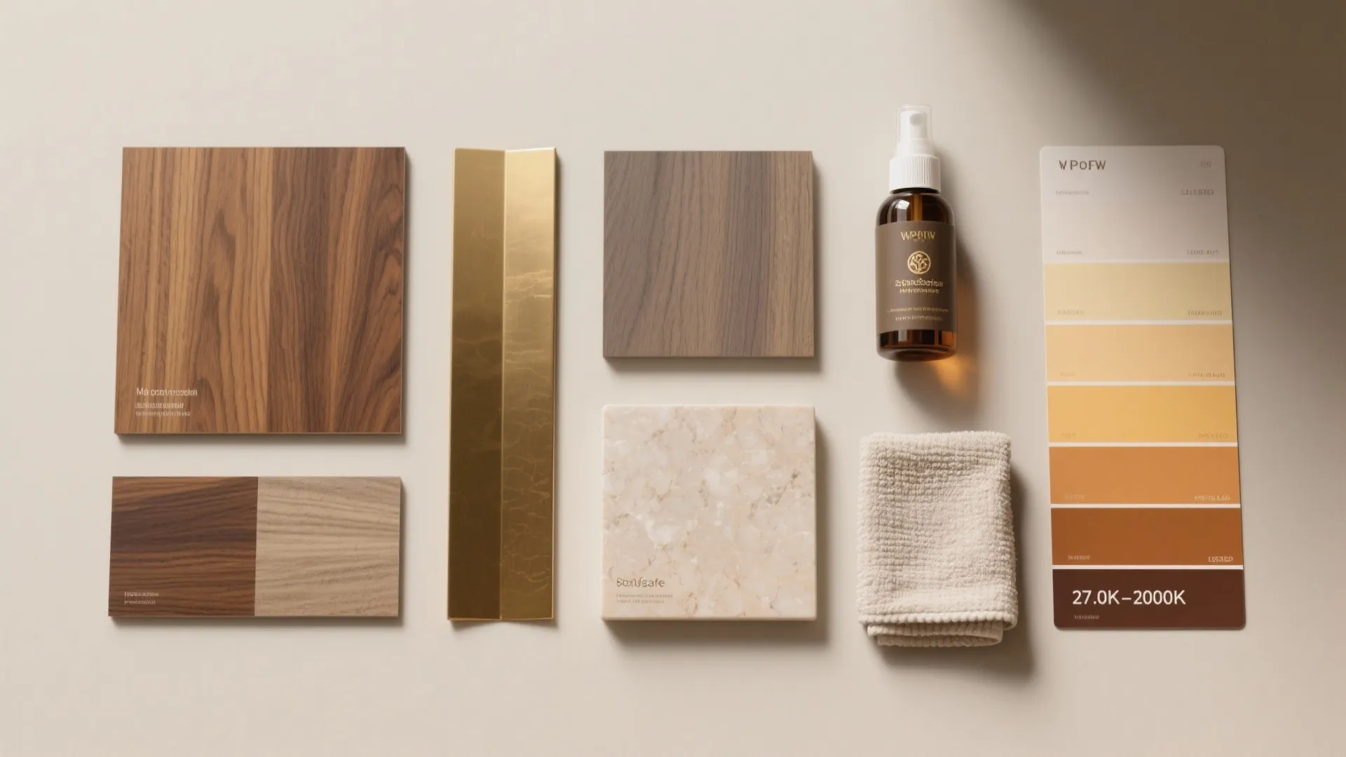 Material Palette: Warm Wood, Brass Accents, and Easy-Clean Surfaces