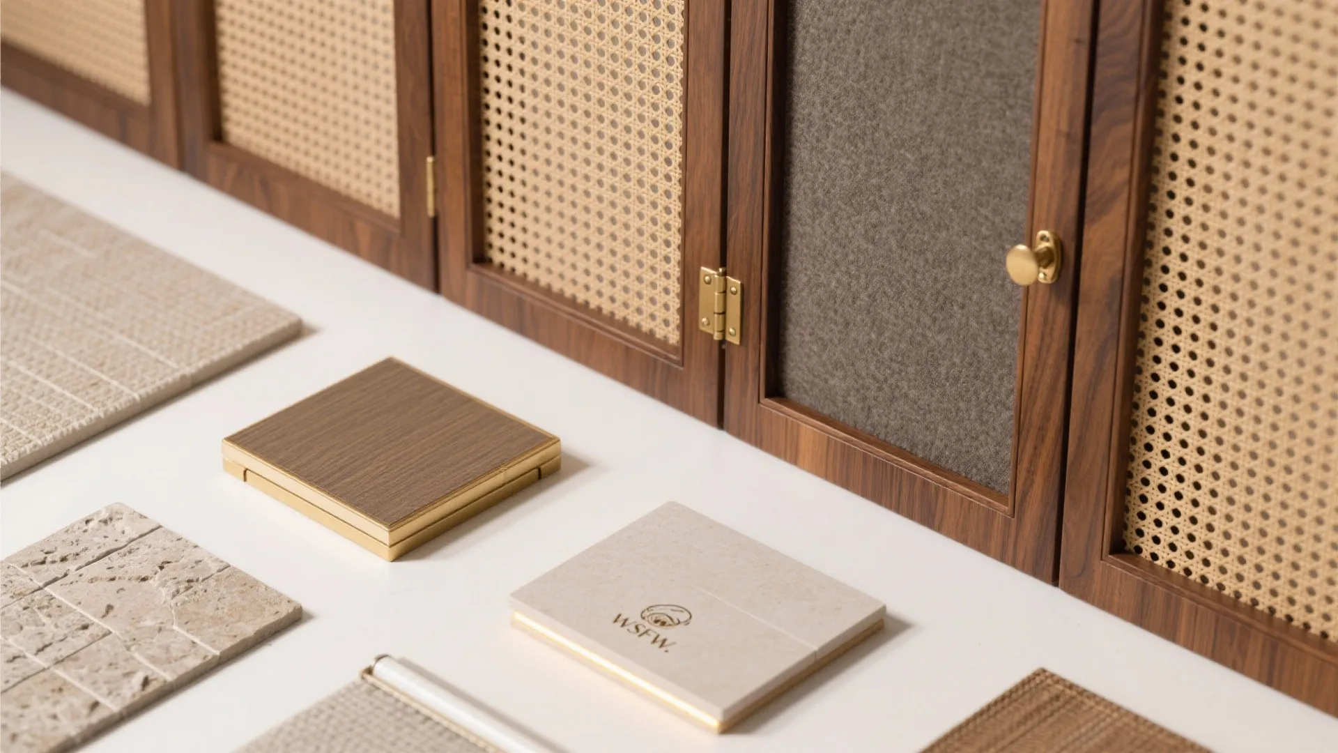 5) Fold-away pooja wall with bi-fold screens