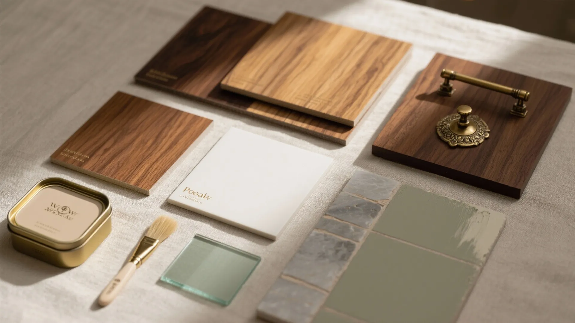 Warm Wood, Brass, and Low-VOC Finishes