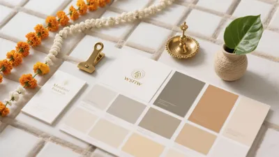 Earthy Tones Branding Moodboard with Natural Textures