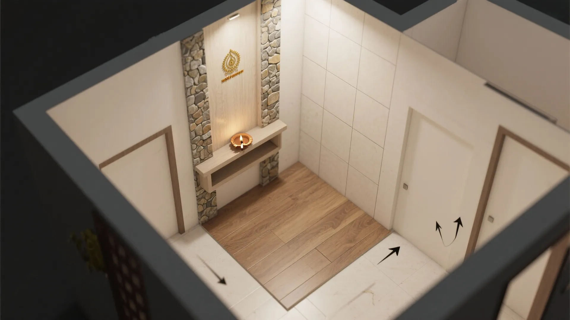 Textured Stone Tiles for Earthy Calm