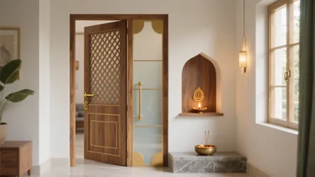 5 Pooja Room Plywood Door Designs That Shine
