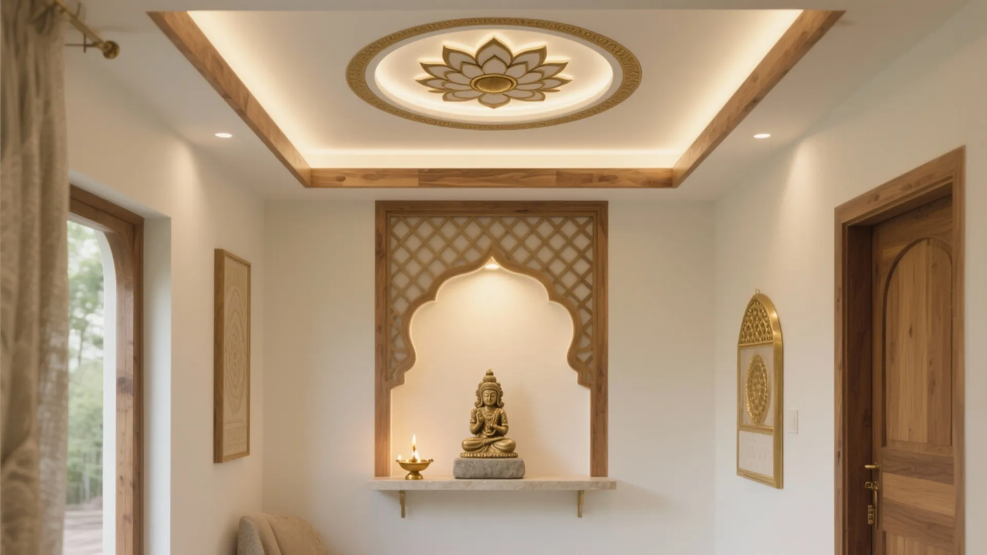 5 POP design ideas for pooja room ceiling: Small shrine, big serenity: my top 5 POP ceiling ideas with real-world tips, costs, and SEO-friendly insights