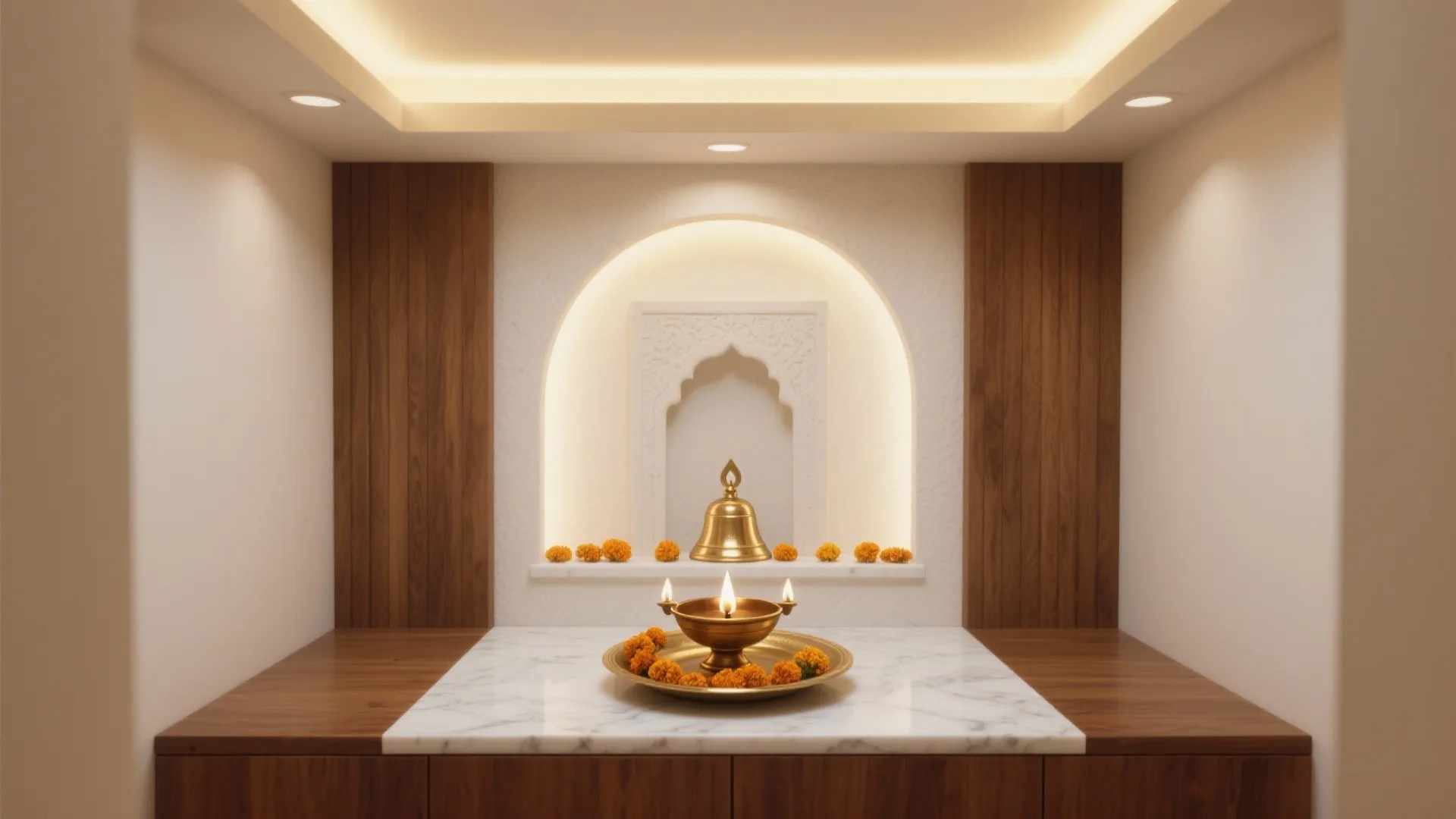 5 Pooja Room POP Design Ideas You'll Love: Small-space friendly ways to shape a serene, sacred corner with POP ceilings, niches, and soft lighting—grounded in real project experience and expert guidance.