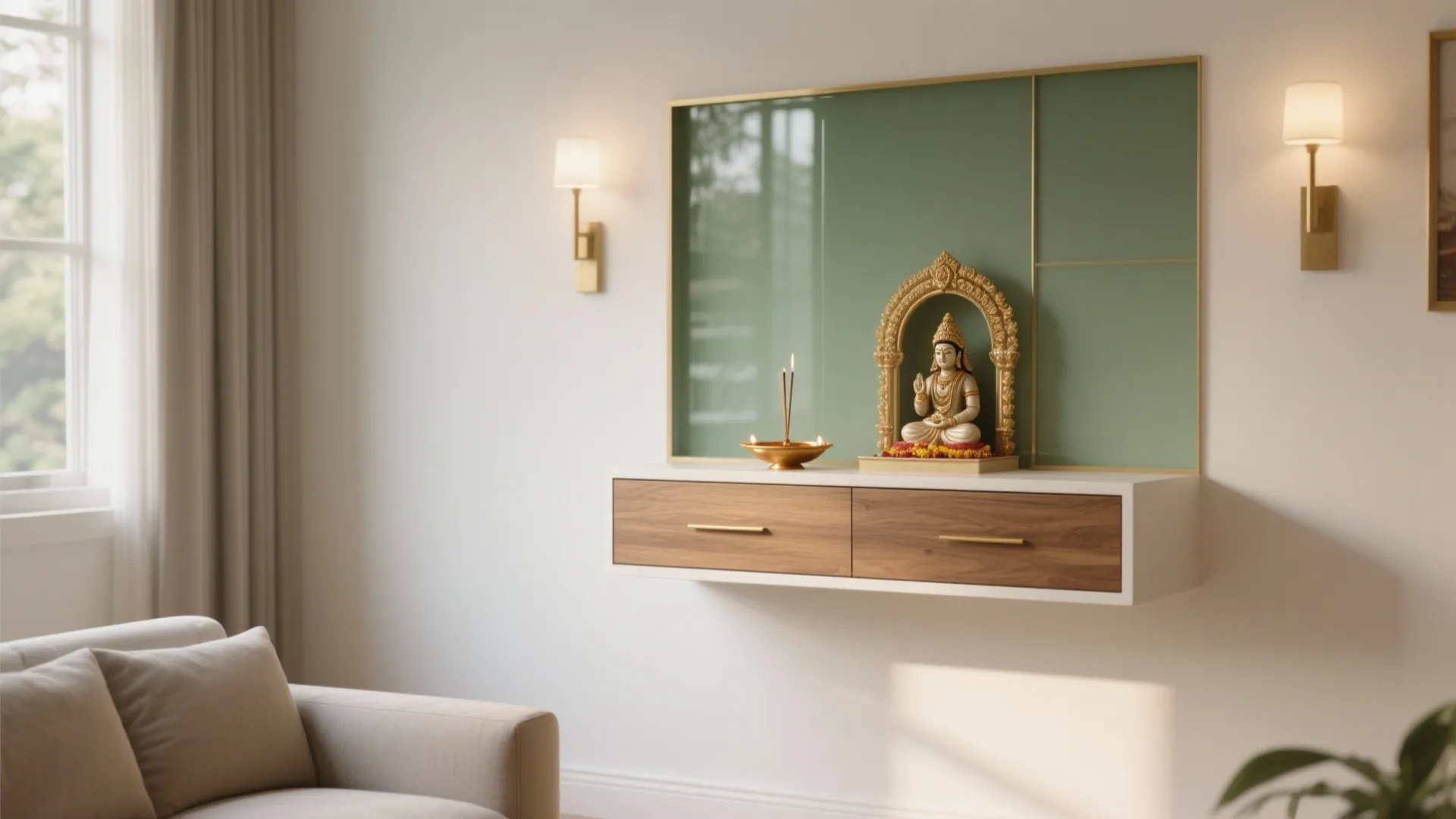 5 Simple Pooja Room Designs That Maximise Small Spaces: Small space, big spirit: 5 expert-backed ideas for a calm, clutter-free mandir at home