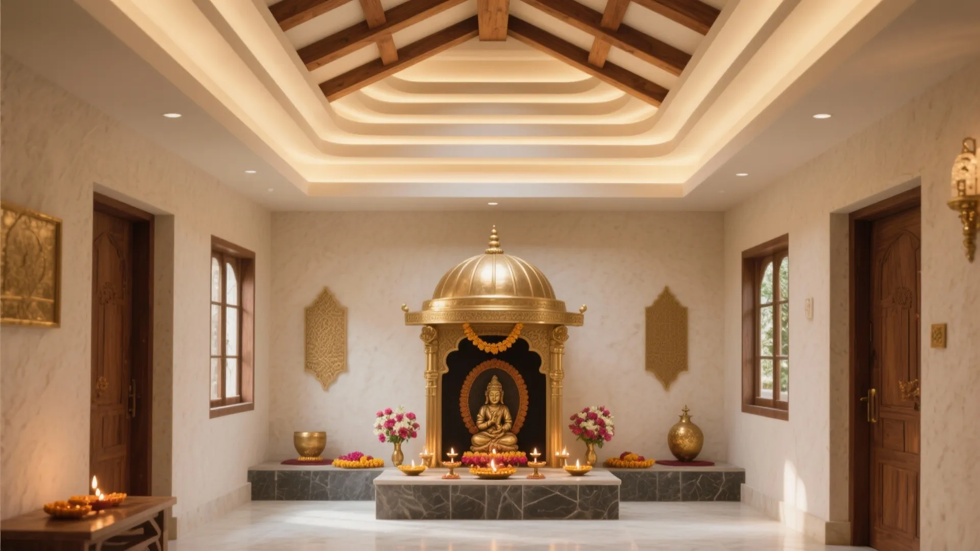 5 Pooja Room Roof Design Ideas for Small Homes: My tried-and-true approach to pooja room roof design—small spaces, big serenity
