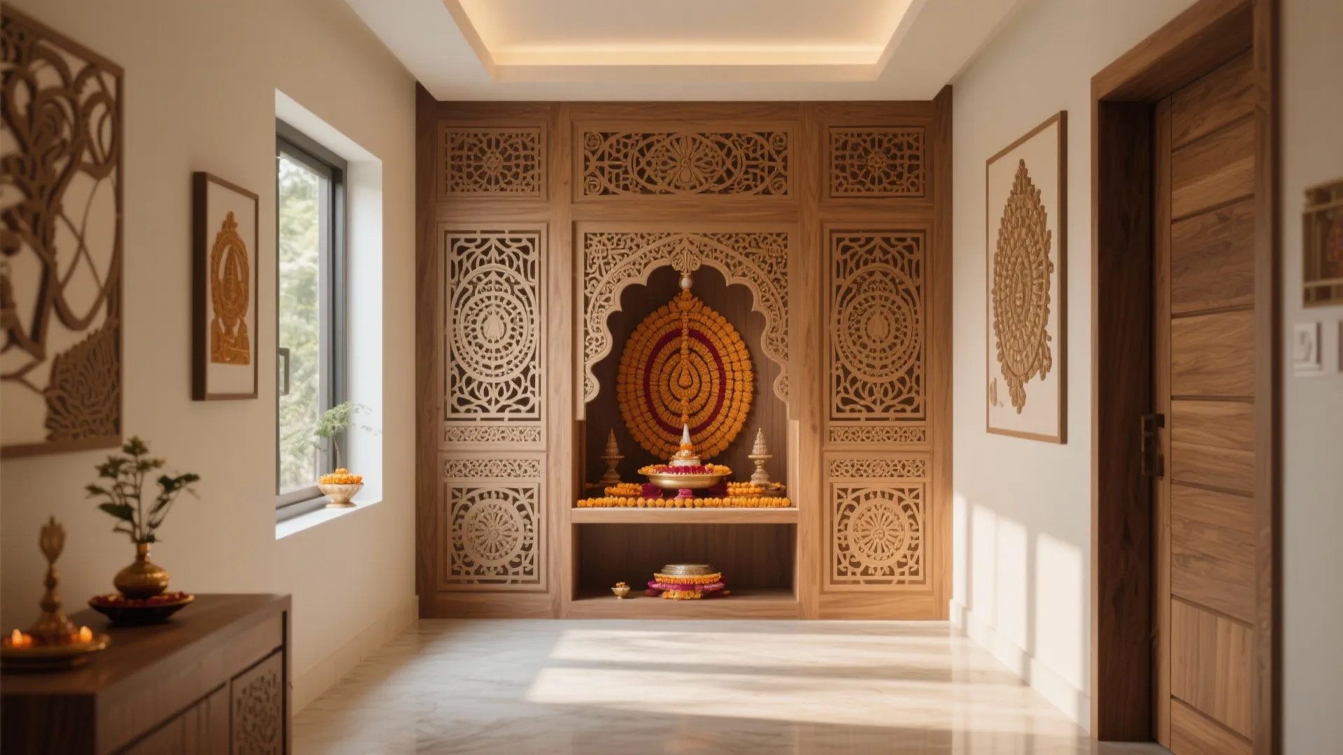 5 Pooja Room CNC Design Ideas: Transform Your Prayer Space with Creative CNC Patterns