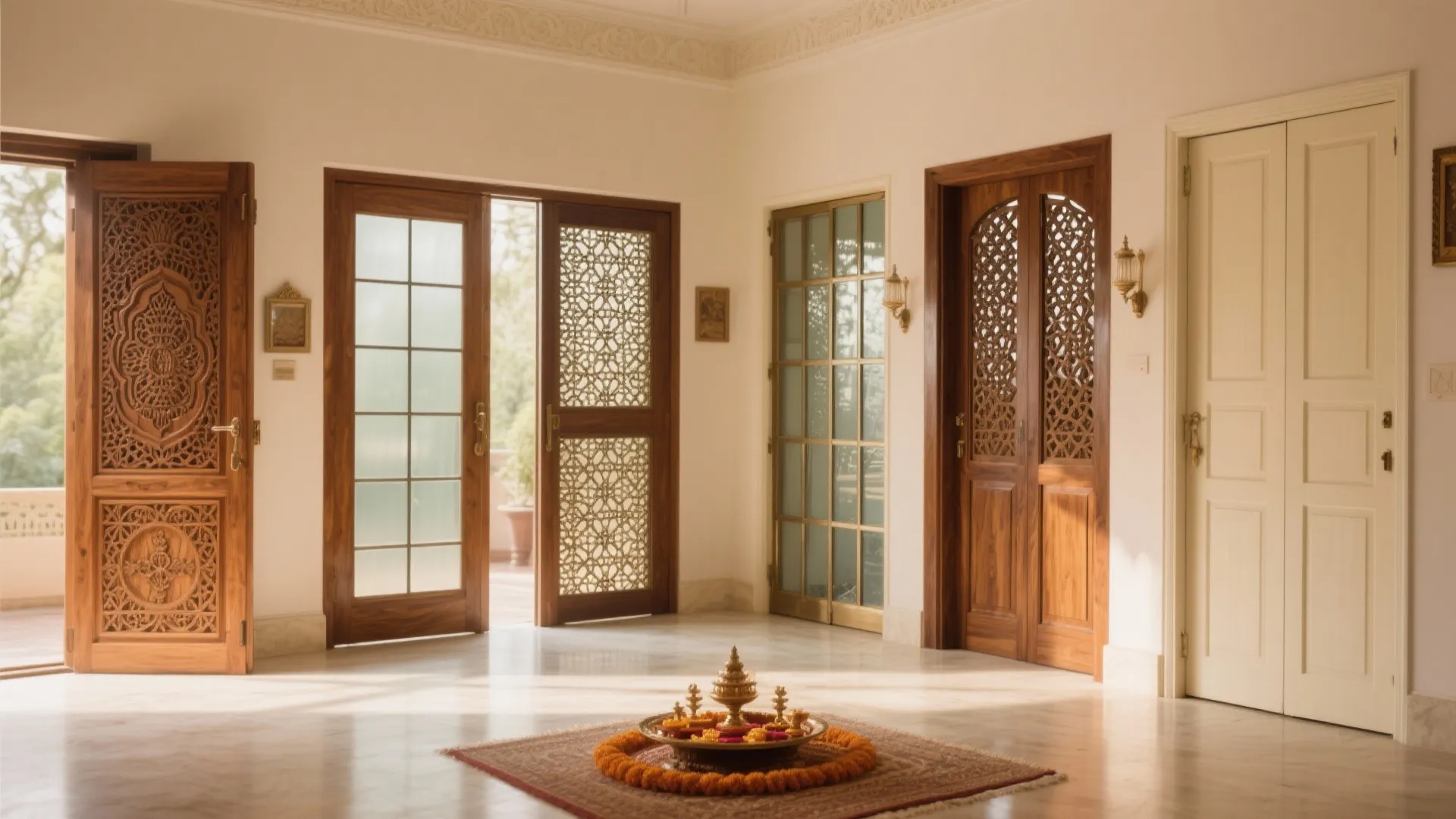 5 Stunning Pooja Room Door Ideas: Creative Designs for a Spiritual Yet Stylish Space at Home