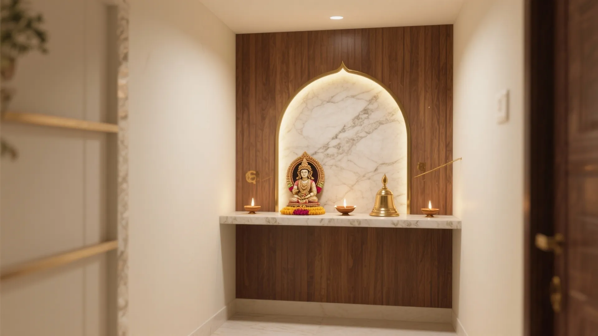 Small Pooja Room Feels Plain? 5 Interior Wall Design Fixes