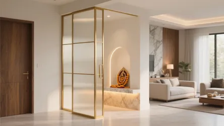 5 Ideas: Partition Design for Pooja Room