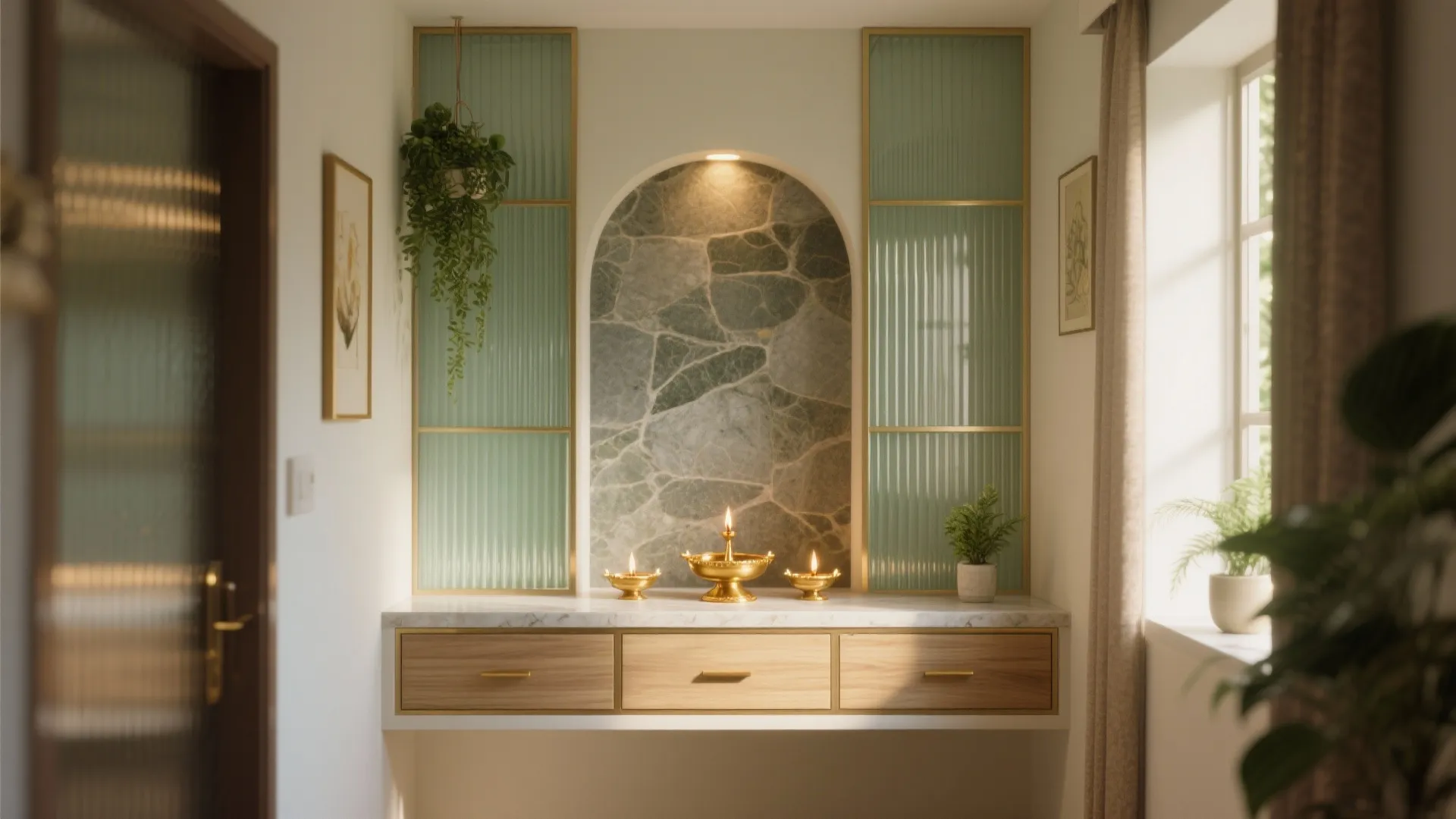 Small Pooja Room Feels Cramped? 5 Unique Design Fixes
