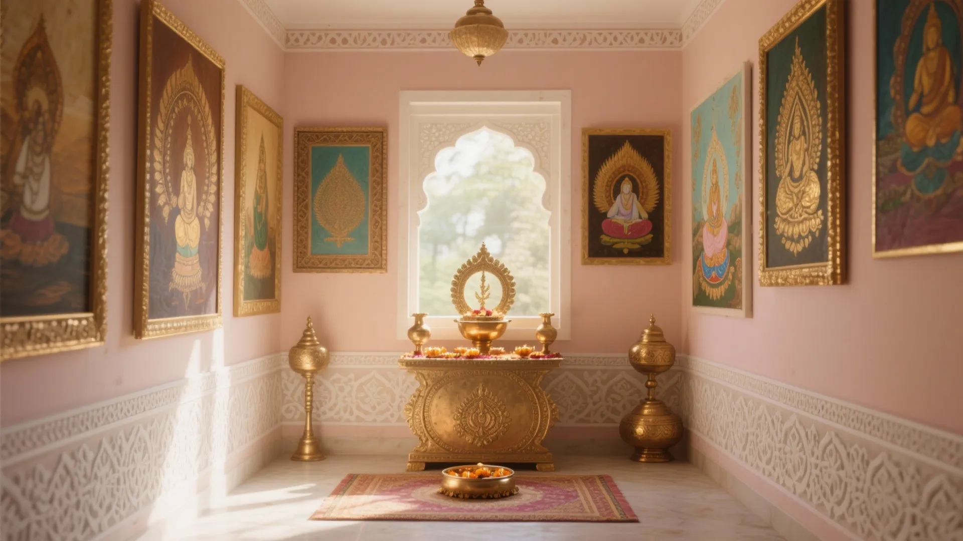 5 Pooja Room Painting Ideas: Creative painting inspirations for a serene and stylish pooja room