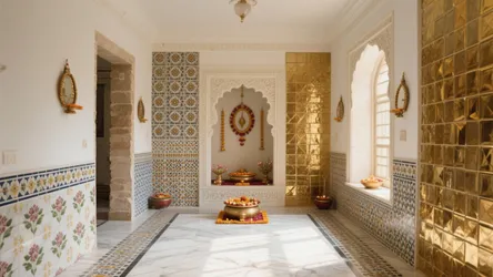 5 Pooja Room Tiles Design Ideas