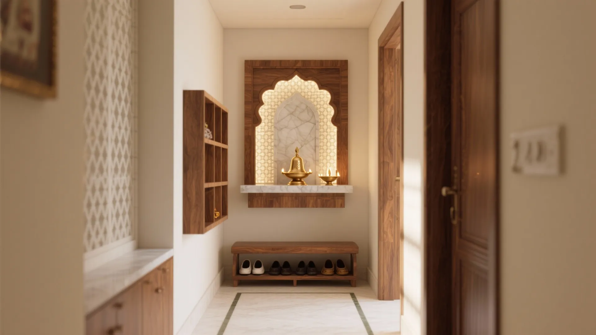 Pooja Room Stand Designs: 5 Smart Ideas: Compact mandir stand ideas for apartments—practical, elegant, and mindful of daily rituals.
