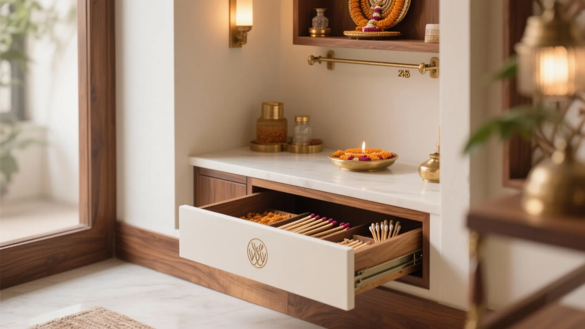 Smart Storage: Floating Shelves and Concealed Drawers
