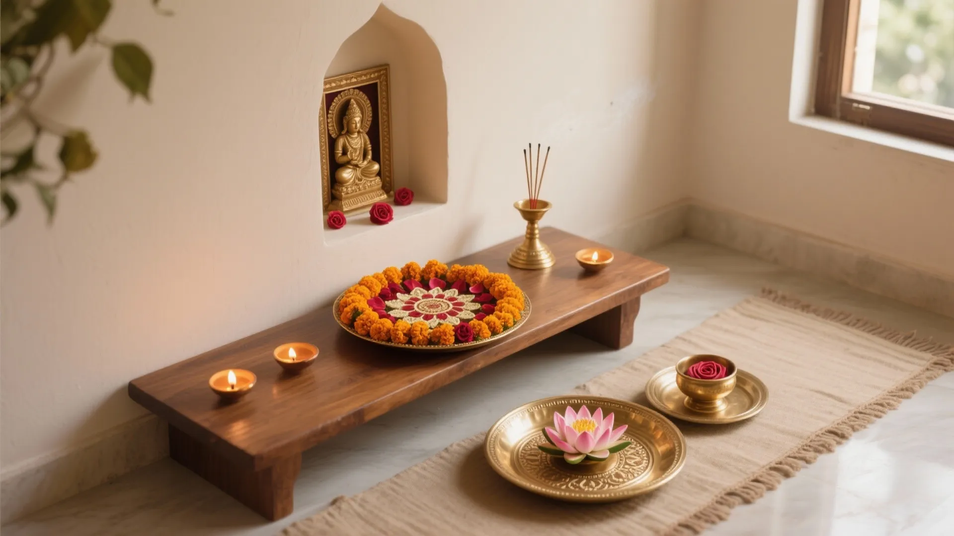 Pooja Thali Decoration with Flowers: 5 Inspiring Ideas: Small spaces spark big creativity—my 5 favorite floral pooja thali ideas with expert-backed tips, pros and cons, and practical budgets