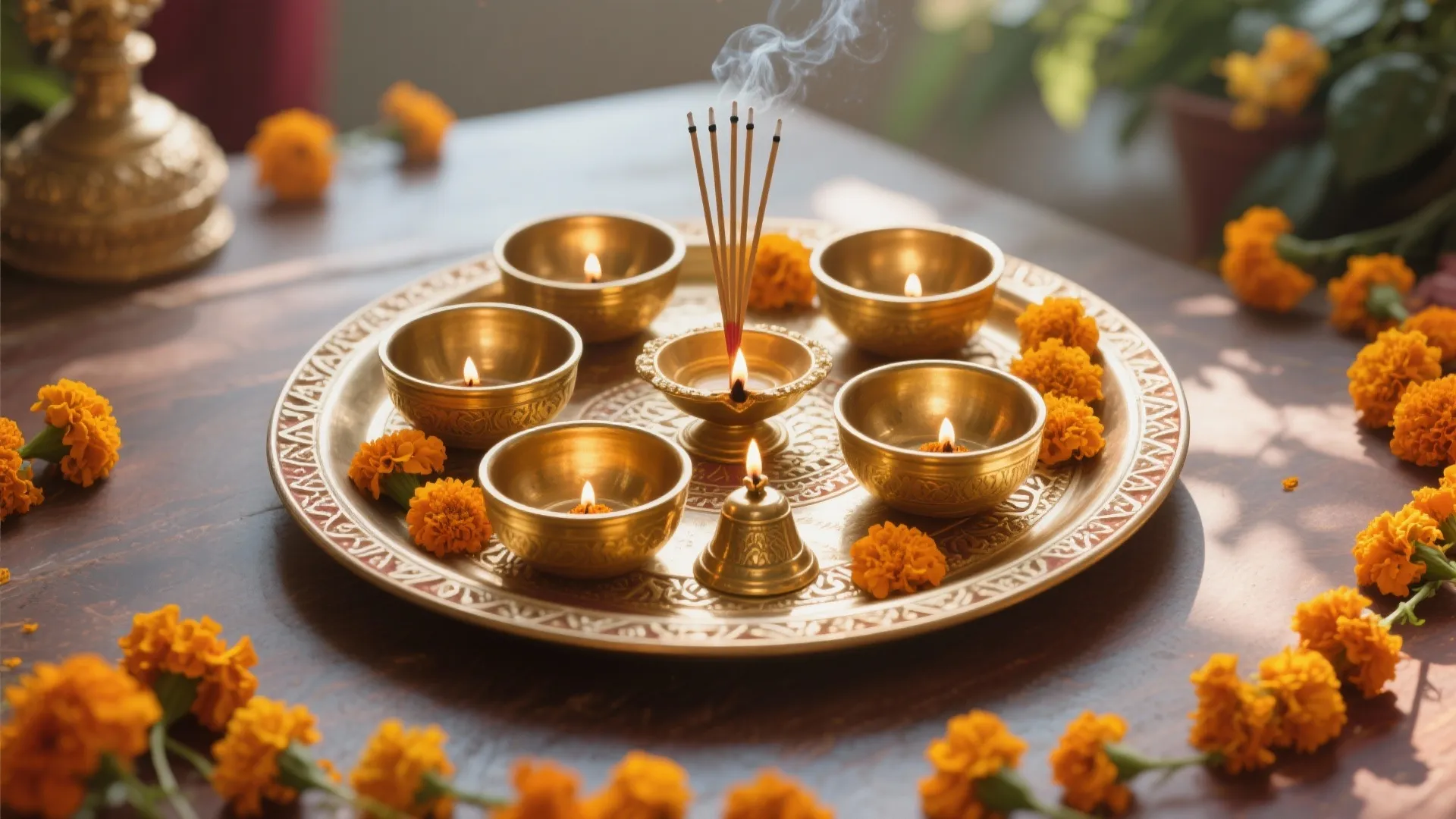 4. Pooja Thali Set