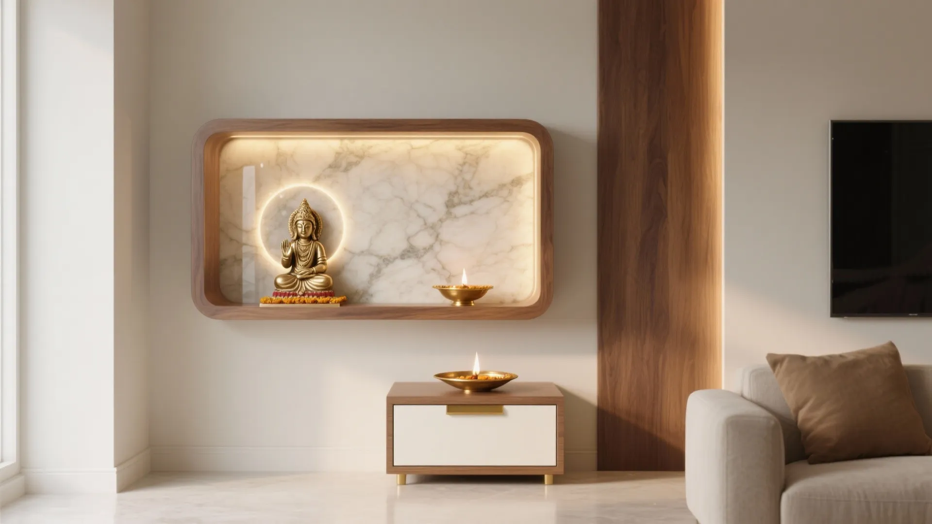 5 Pooja Room Unit Designs For Small Homes: Smart, serene mandir ideas with storage, lighting, and small-space layouts from a senior interior designer