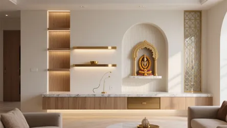5 Pooja Mandir Designs for Walls That Elevate Small Homes