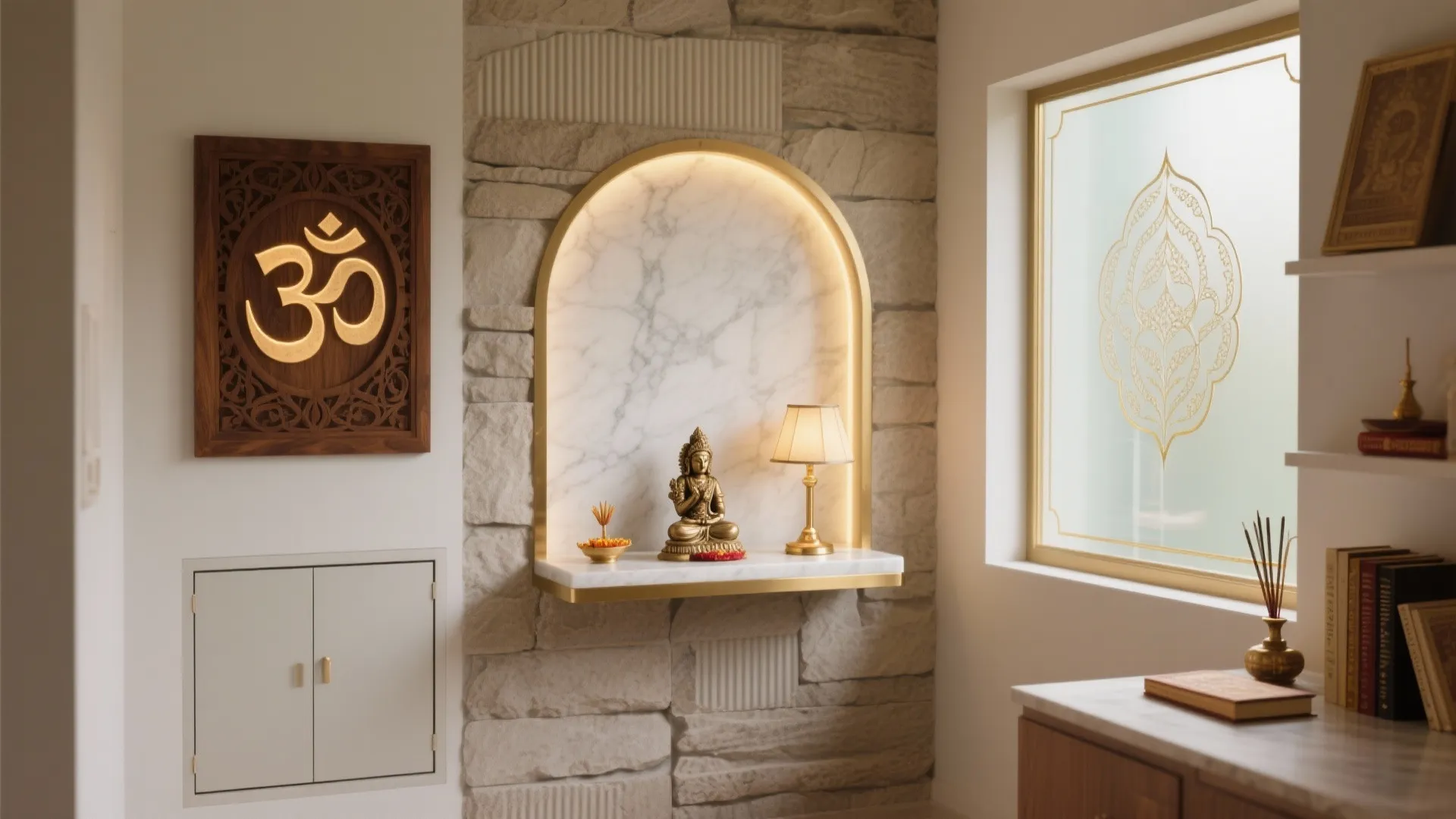 5 Pooja Room Back Wall Design Ideas: Small-space pooja rooms can spark big creativity—here are five expert-backed back wall designs I’ve used to elevate serenity, storage, and light.