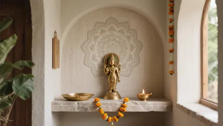 5 Wallpaper Designs for Pooja Room That Elevate Calm