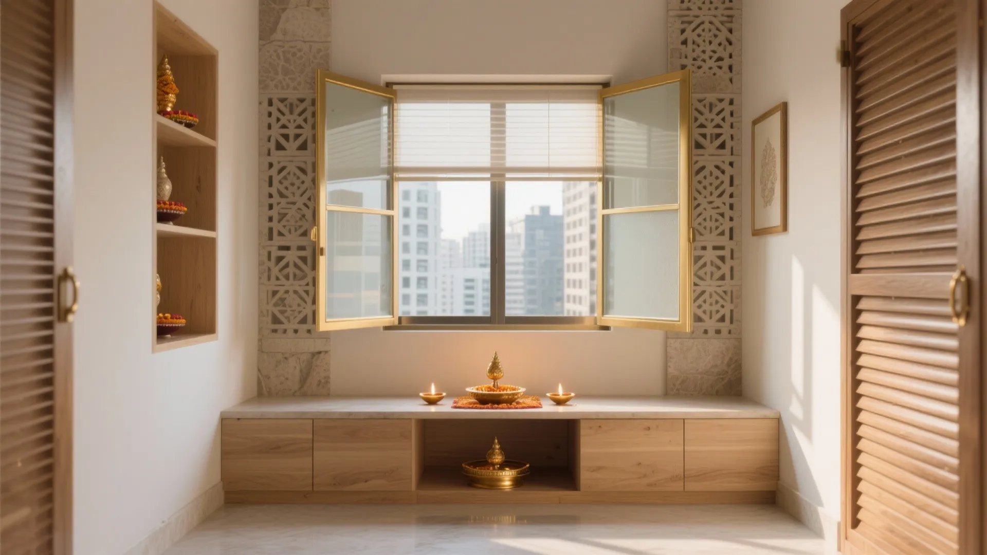 Pooja Room Window Design: 5 Smart Ideas