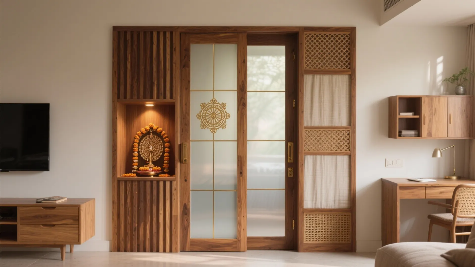 5 Simple Pooja Room Door Designs in Wood: Warm, serene, and space-smart: my go-to wooden pooja door ideas for small homes
