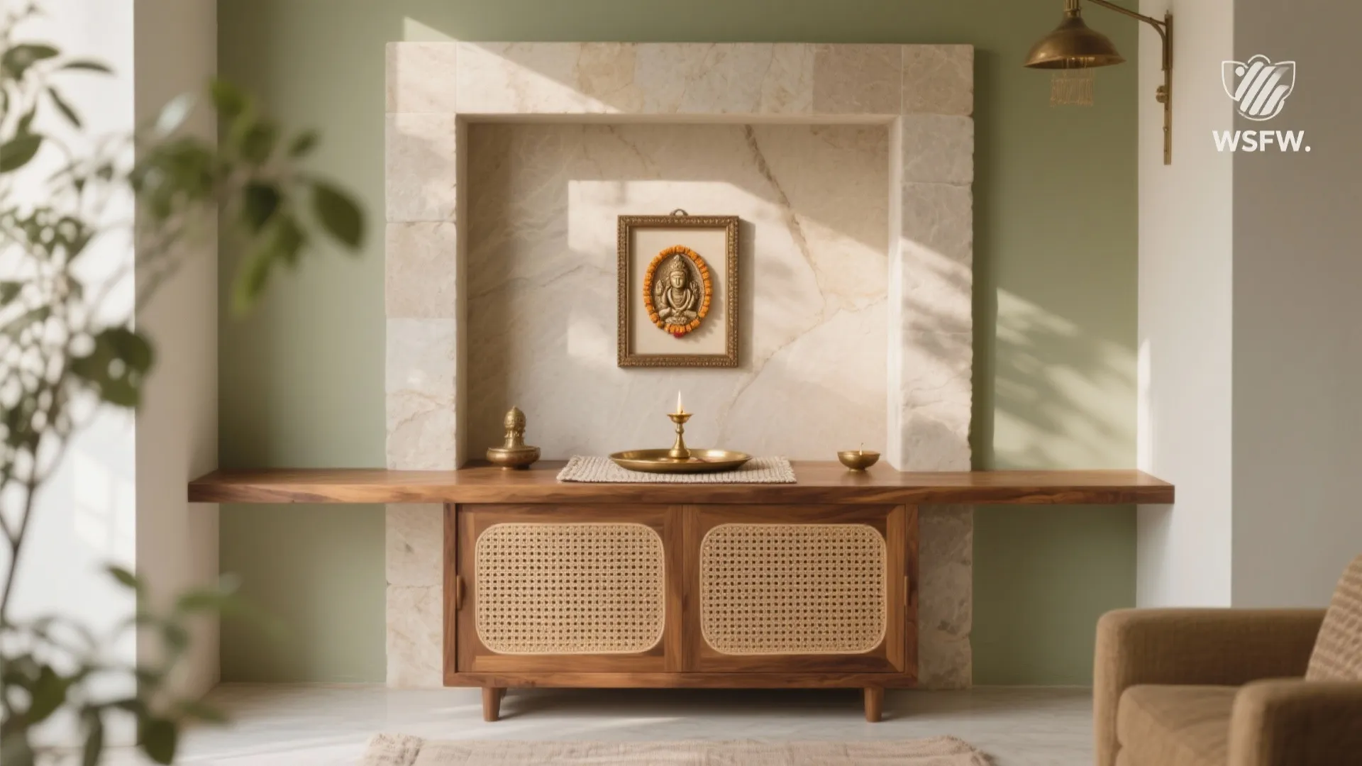 Natural Wood and Stone for Grounding