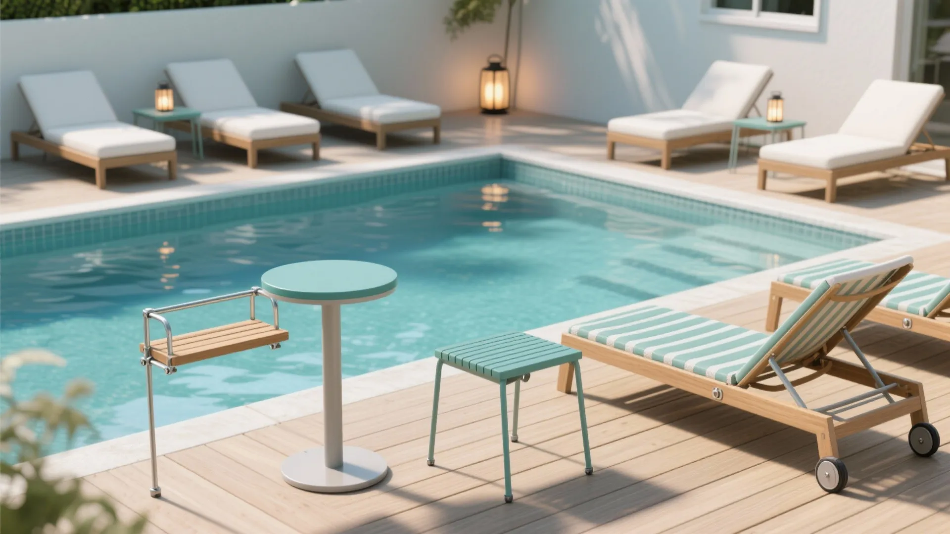 DIY Above Ground Pool Side Table Ideas That Maximize Your Space