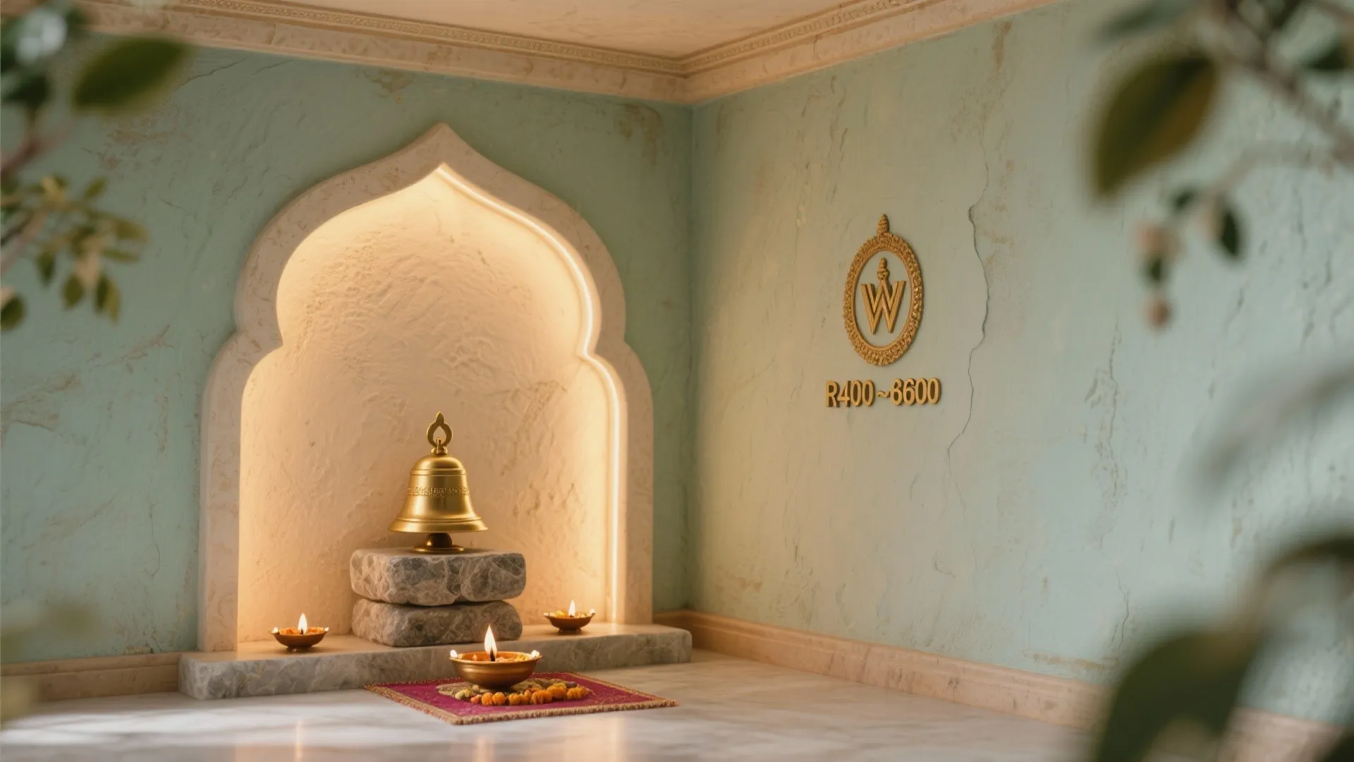 Compact POP Arch Mandap for Corners