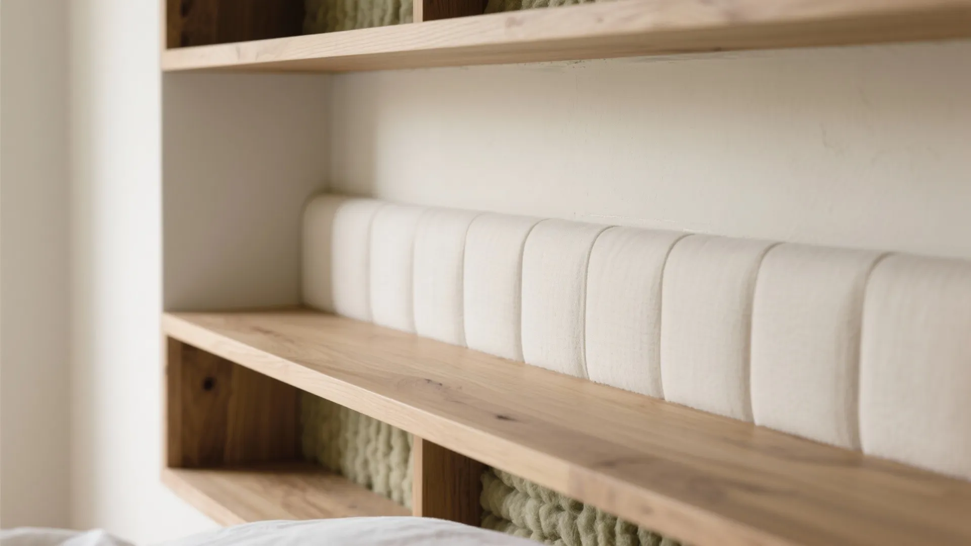 3) Built-In Storage Wall With Shallow POP Backdrop